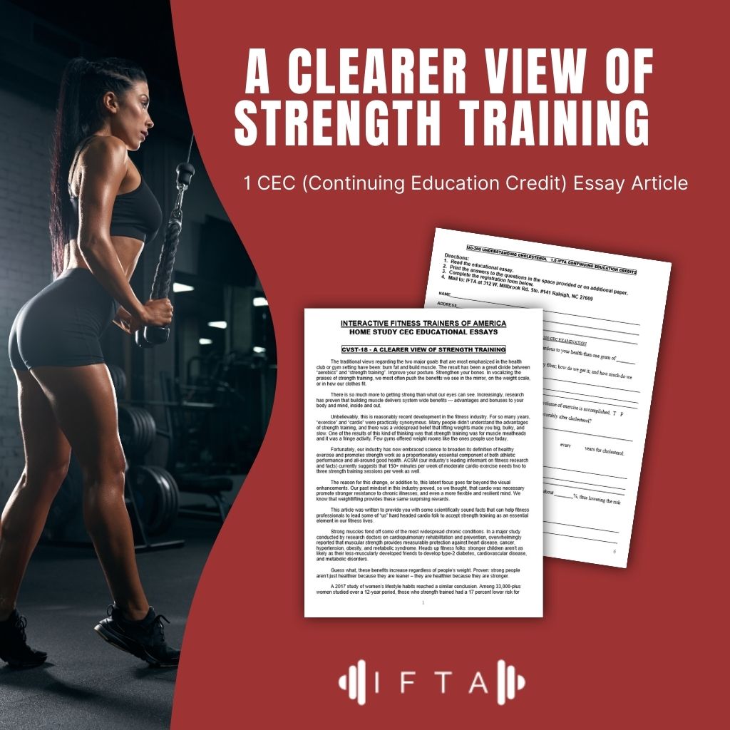 A Clearer View of Strength Training