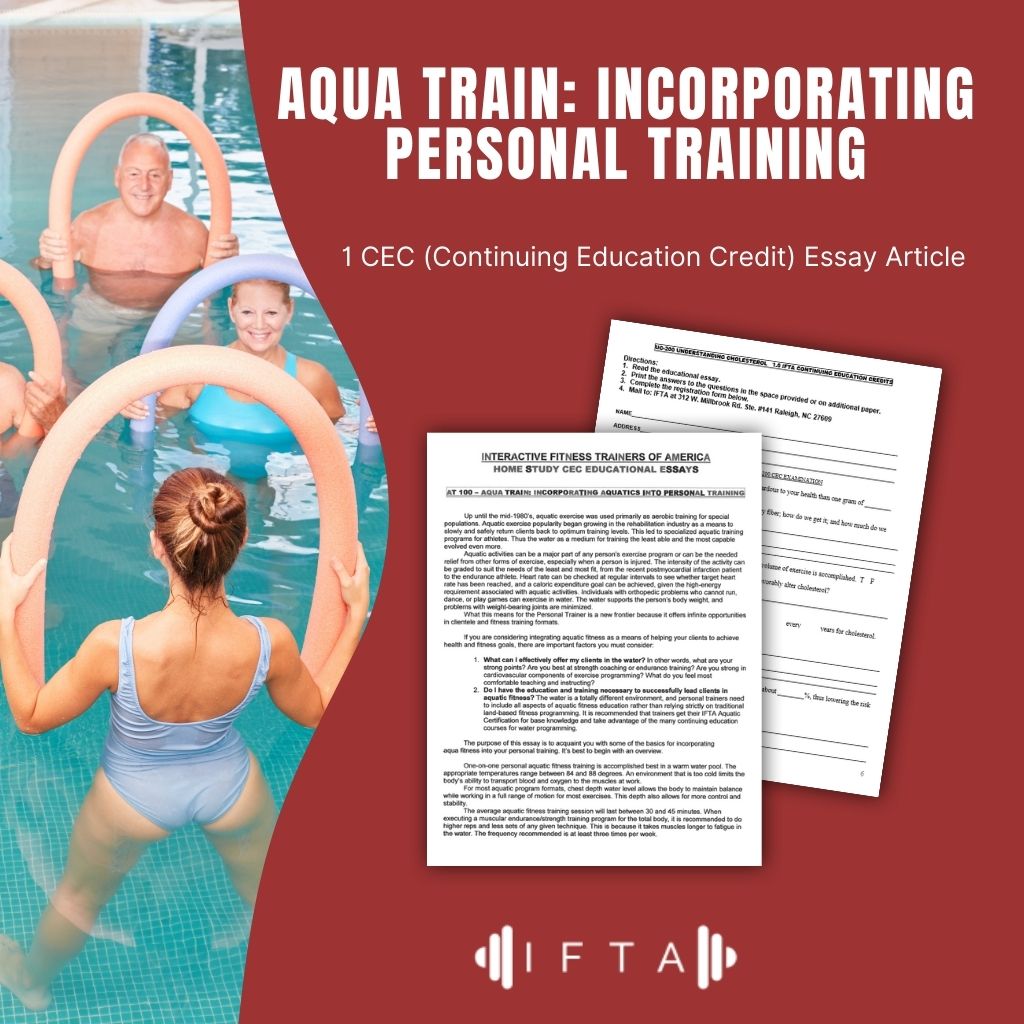Aqua Train: Incorporating Personal Training