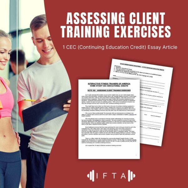 Assessing Client Training Exercises