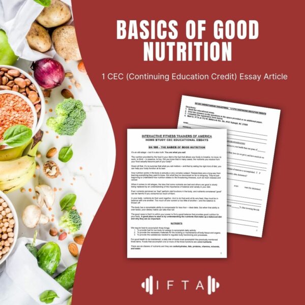 Basics of Good Nutrition
