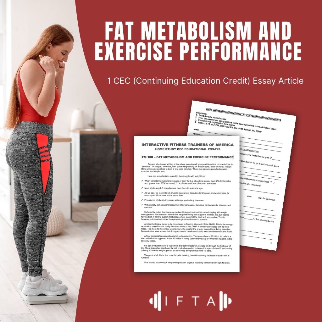 Fat Metabolism and Exercise Performance