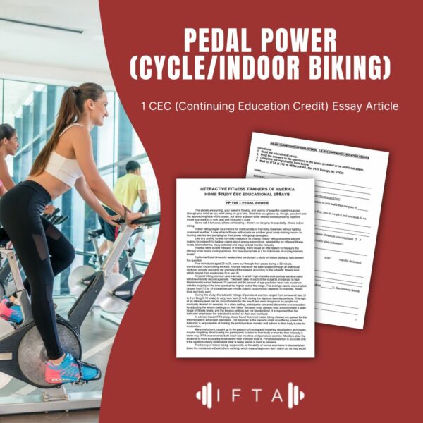 Pedal Power (Cycle/ Indoor Biking)