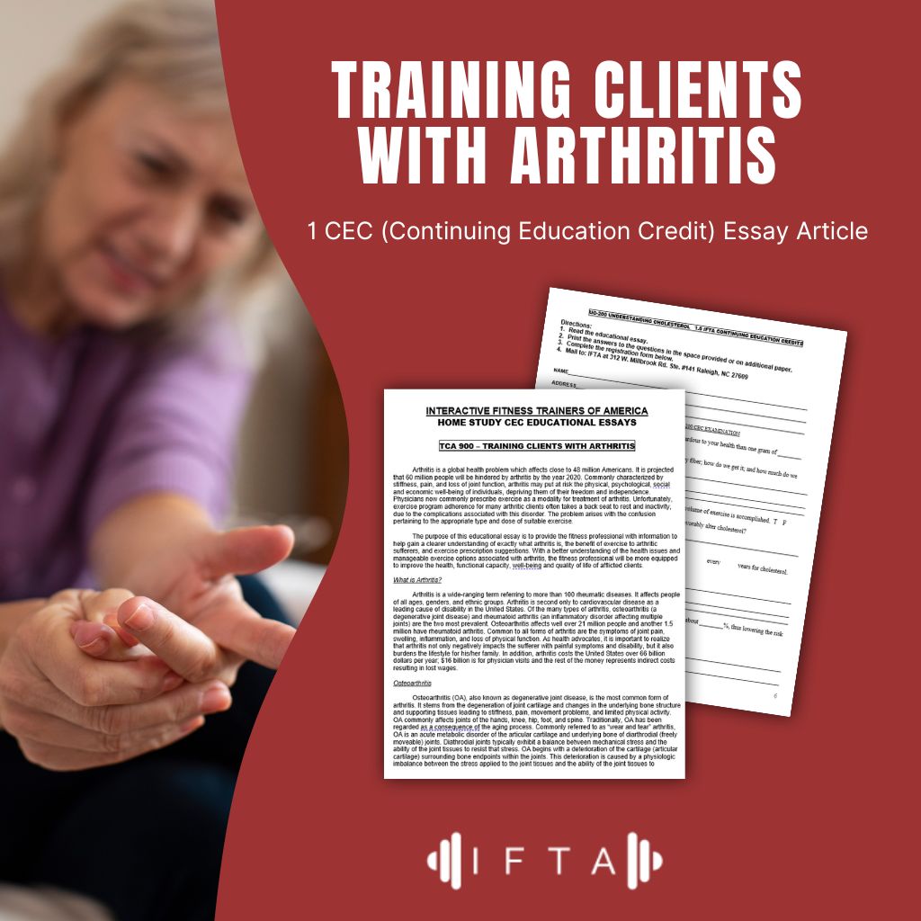Training Clients with Arthritis