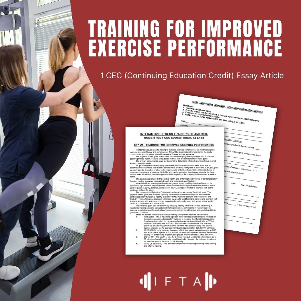 Training for Improved Exercise Performance