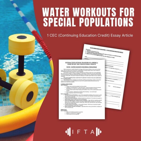 Water Workouts for Special Populations