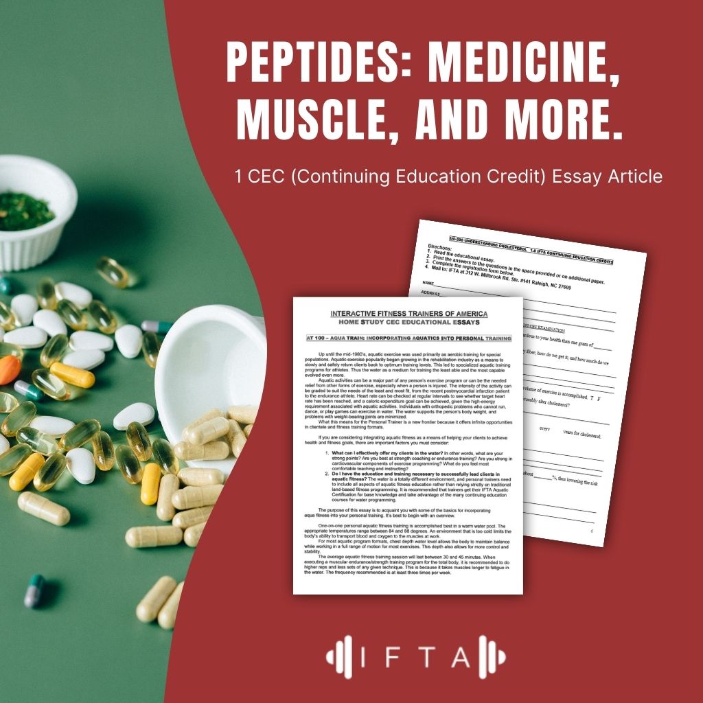 Peptides: Medicine, Muscle, and more - 1 CEC Article