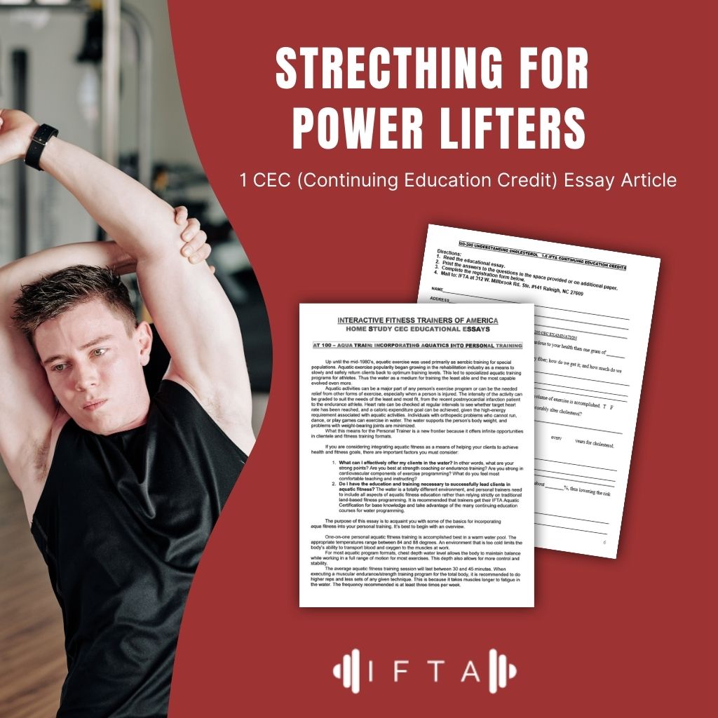 Strecthing for power lifters - 1 CEC Article