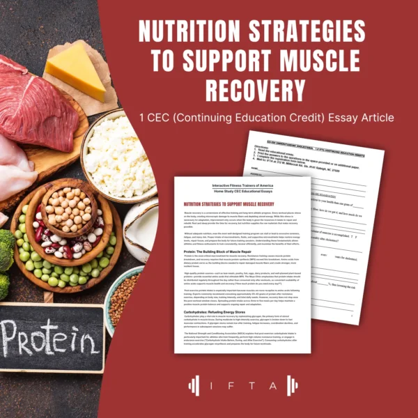 Nutrition Strategies to Support Muscle Recovery